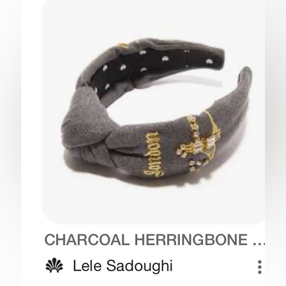 Lele Sadoughi Accessories - Lele Sadoughi, NWTs Embroidered Embellished London Headband